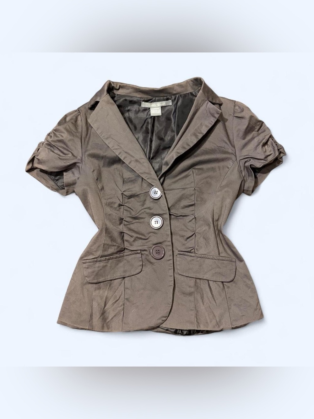 Y2K Office Siren Grey Top by Sans Souci!